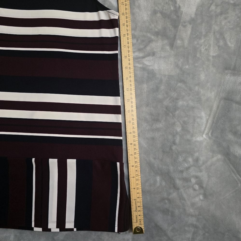 NWT Tommy Hilfiger Womens Sleeveless Dress Blouse XL Purple Blue White - Picture 7 of 13